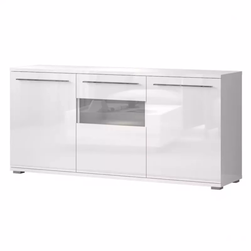 Komoda Piano K180-3KS/PN-70/KA/70 lakované crystal white