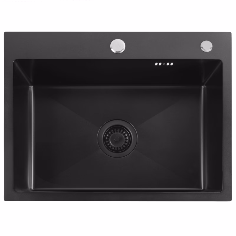 REA REA - Oceľový drez Liam Black ZLE-06008