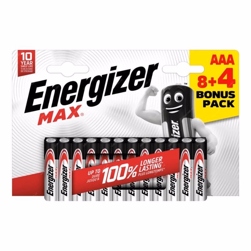 Energizer LR03/12 Max AAA 8+4 zadarmo