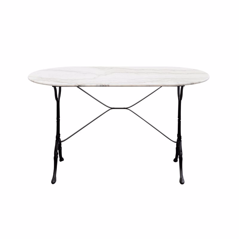 Kaffeehaus Bistro stolík biely 120x60 cm