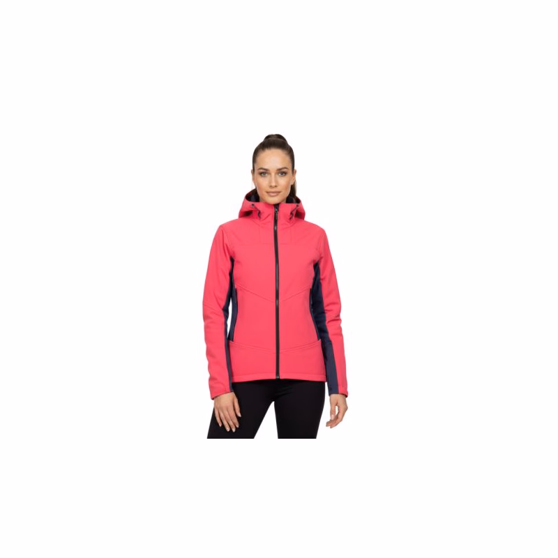 Dámska turistická softshellová bunda NORTHFINDER CHANDRA-276blackpink