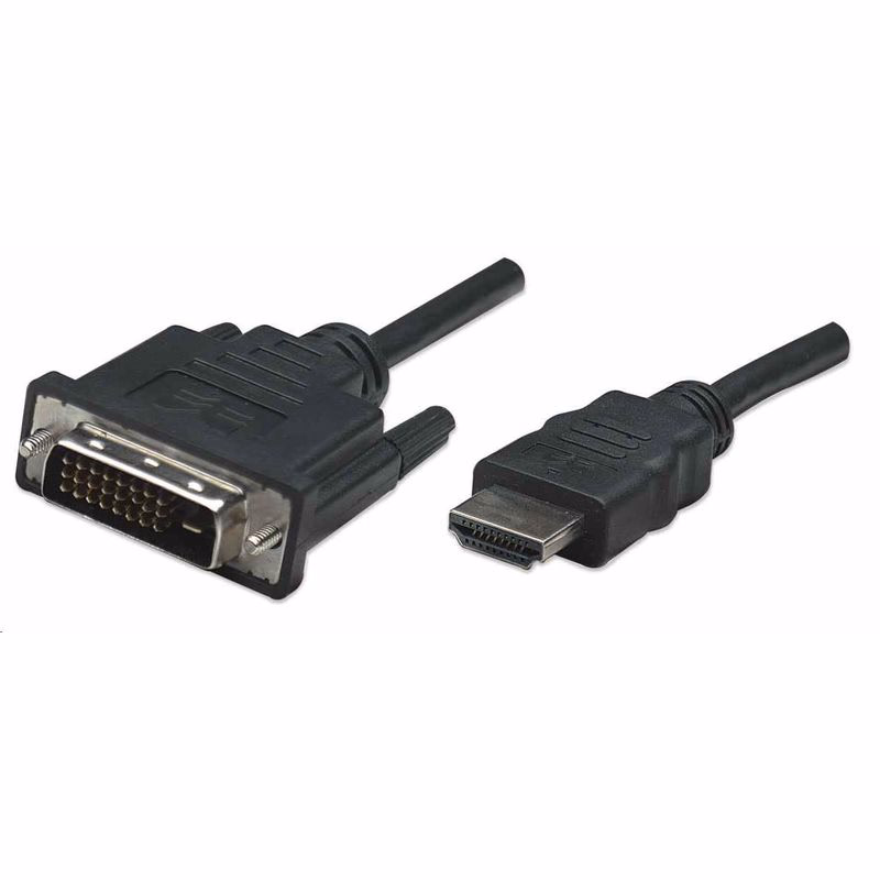 Manhattan kábel HDMI na DVI-D, Dual Link, 1m, čierna