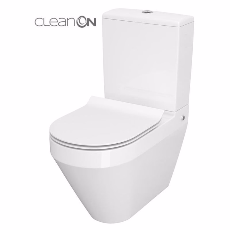 CERSANIT - WC KOMBI CREA CLEANON 011/020 OVAL, NÁDRŽKA 011 3/5, SEDADLO DUR SLIM WO LW ONE K114-023-S-SET