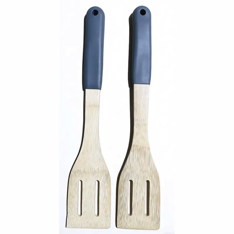 Obracačka s otvormi bambus sivá rukoväť 32*6cm ut03932bs20