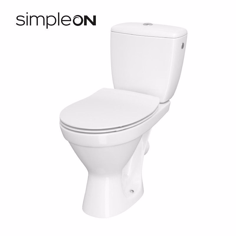 CERSANIT - WC KOMBI 696 CERSANIA SIMPLEON 010 3/ 6L+DUROPLAST SLIM SEDADLO SOFTCLOSE K11-2338