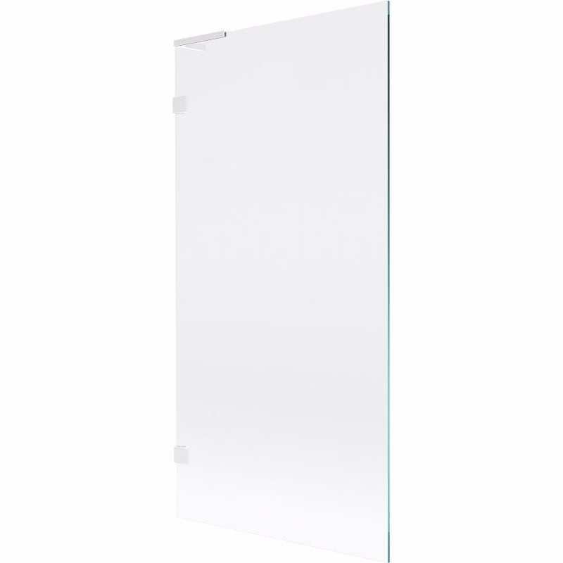 MEXEN/S - Lunar L vaňová zástena FIX 90 x 150, transparent, biela 897L-090-000-20-00