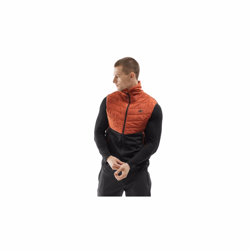 Pánska turistická vesta 4F VEST-AW23TVJAM041-81S-BROWN