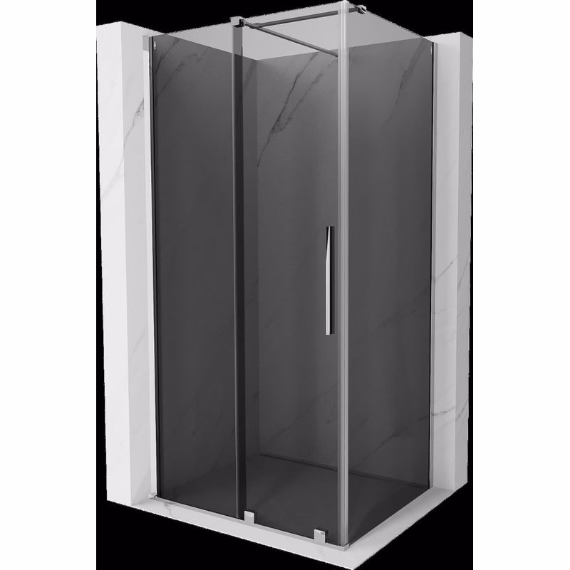 MEXEN/S - Velár sprchovací kút, posuvné dvere 120 x 75, grafit, chróm 871-120-075-41-01