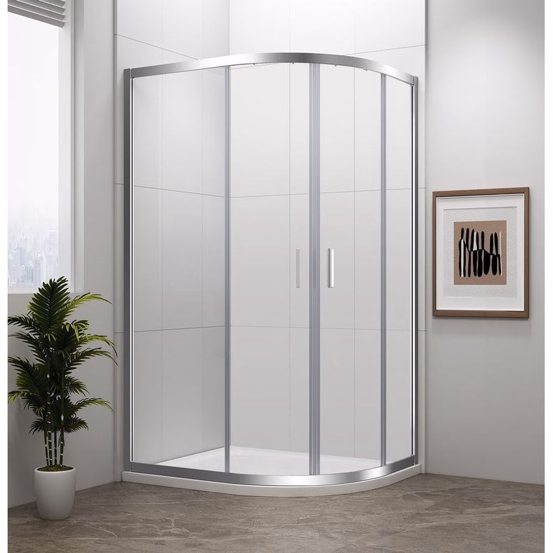 POLYSAN - EASY štvrťkruhová sprchová zástena 1200x900, L/R, číre sklo EL2715
