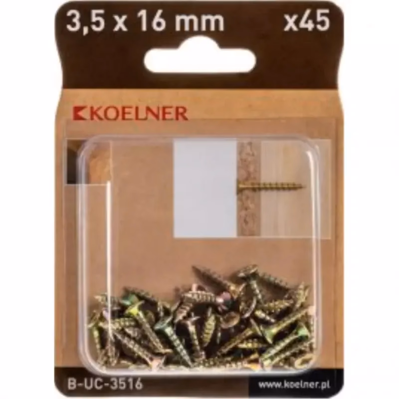 Tvrdená skrutka so zápustnou hlavou 3,5 x 16mm