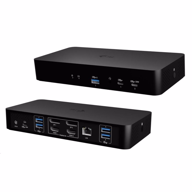 i-tec Universal Intelligent Dual Display Docking Station, Power Delivery 100W