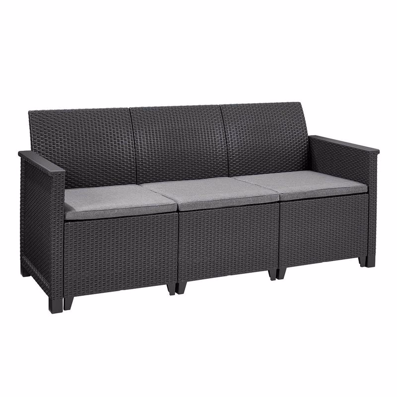 KETER Pohovka ALODIA 3 SEATER | grafit