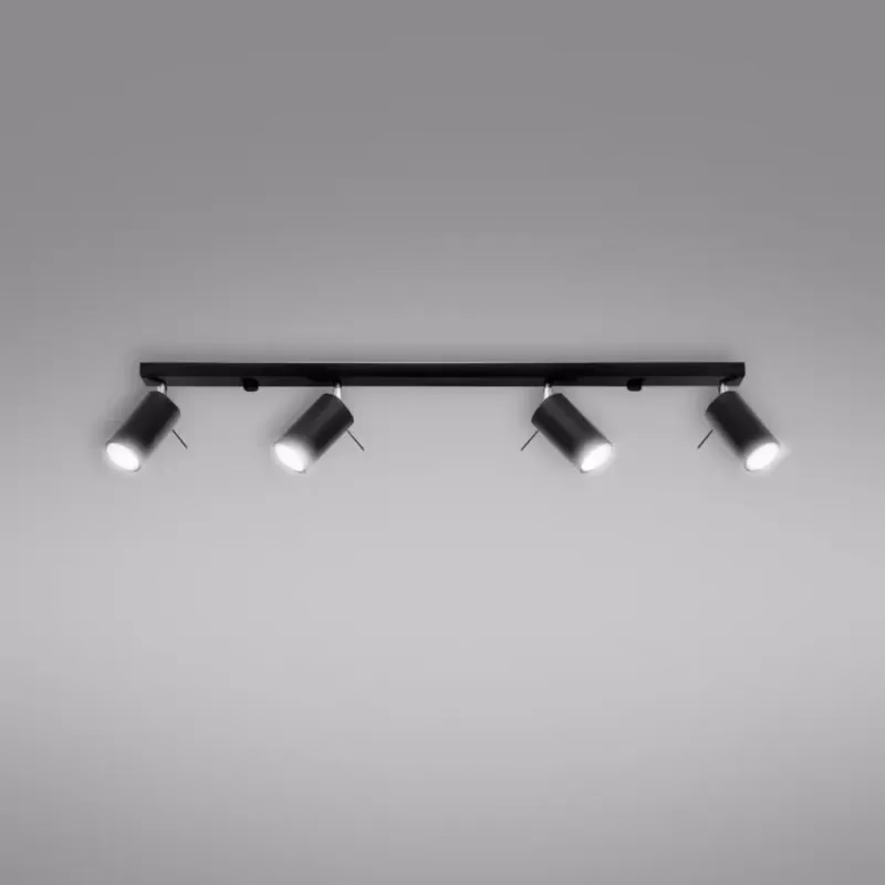 Stropná Lampa Oregon 4L BLACK A-332