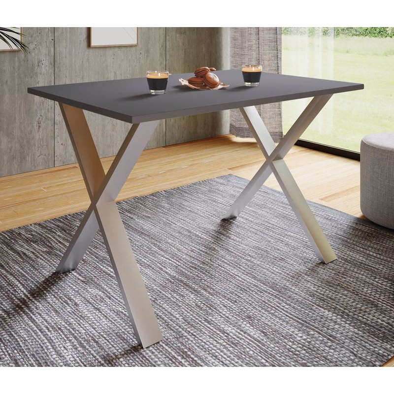 Jedálenský stôl Xona 140x50 X-legs, antracit