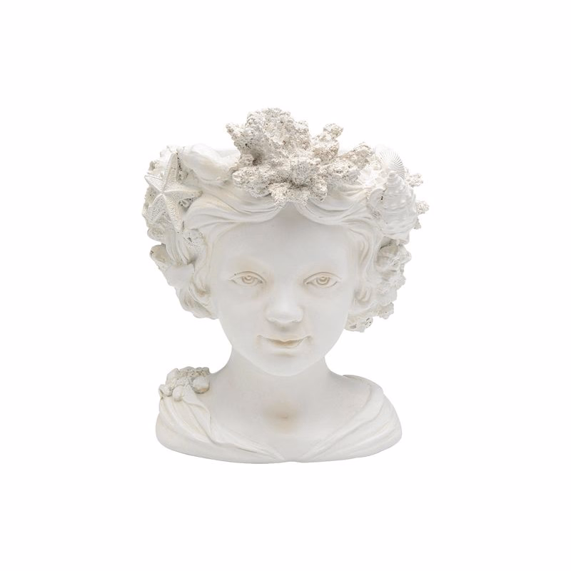 Coral Girl dekorácia biela 24 cm