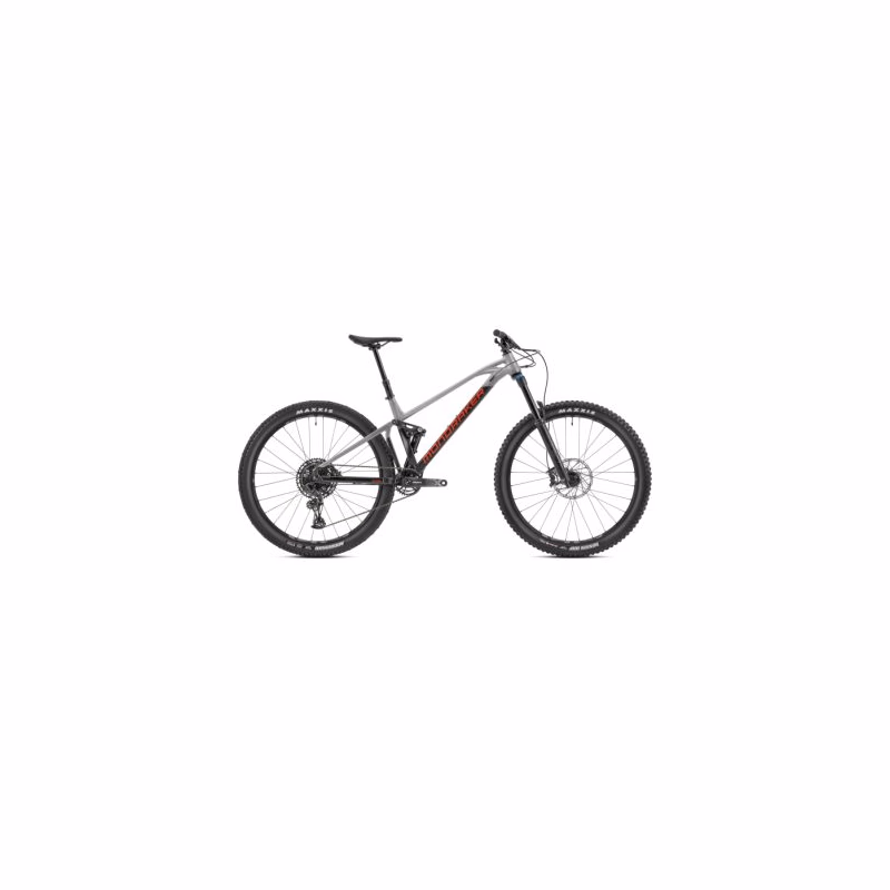 Horský bicykel MONDRAKER Foxy, black nimbus grey flame red