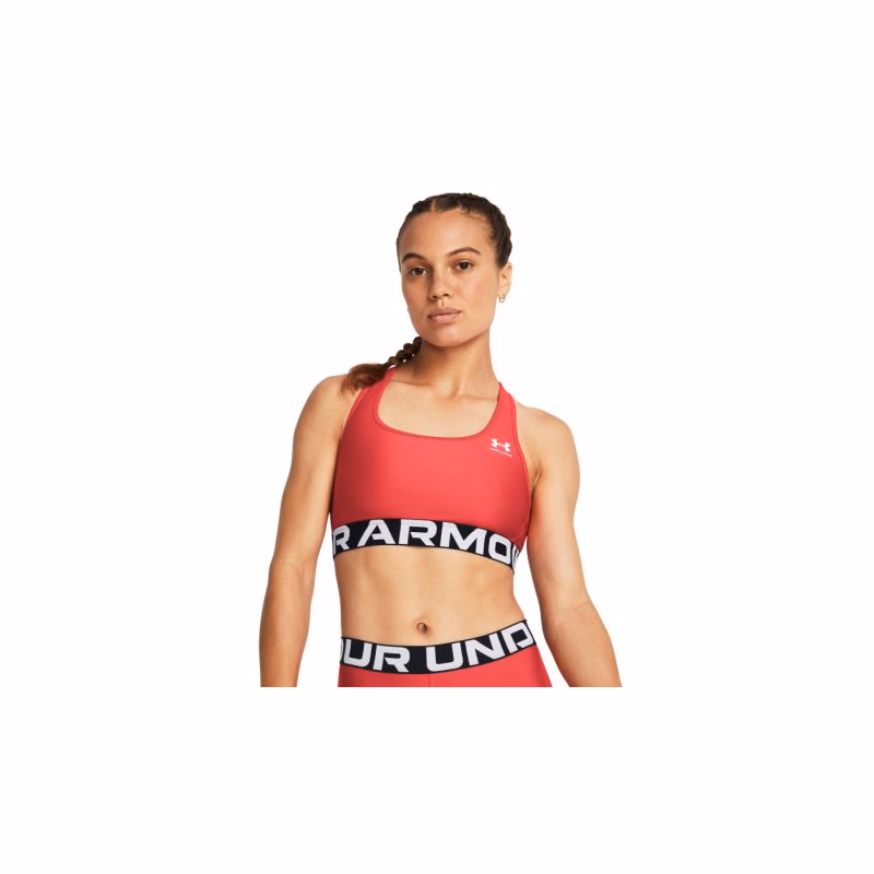 Dámska tréningová športová podprsenka UNDER ARMOUR UA HG Authentics Mid Branded-RED