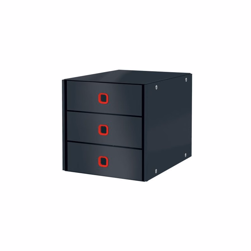 LEITZ Zásuvkový box Click&Store COSY, 3 zásuvky, zamatovo šedá