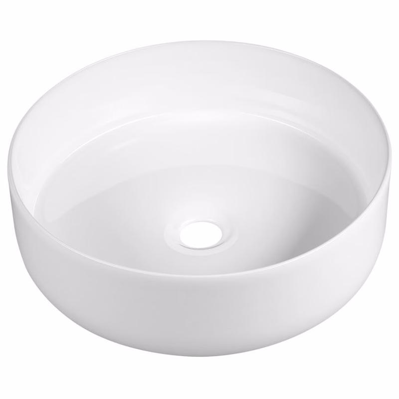 SAPHO - FIASTRA keramické umývadlo na dosku, priemer 40cm, biela FT801