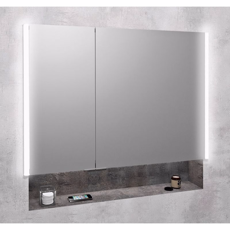 SAPHO - INTEGRA zápustná galérka s LED osvetlením, 85x70cm IN085