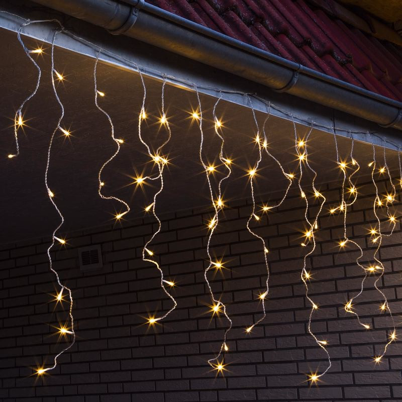 Svetelná clona Ľadový dážď s efektmi, 200 LED diód