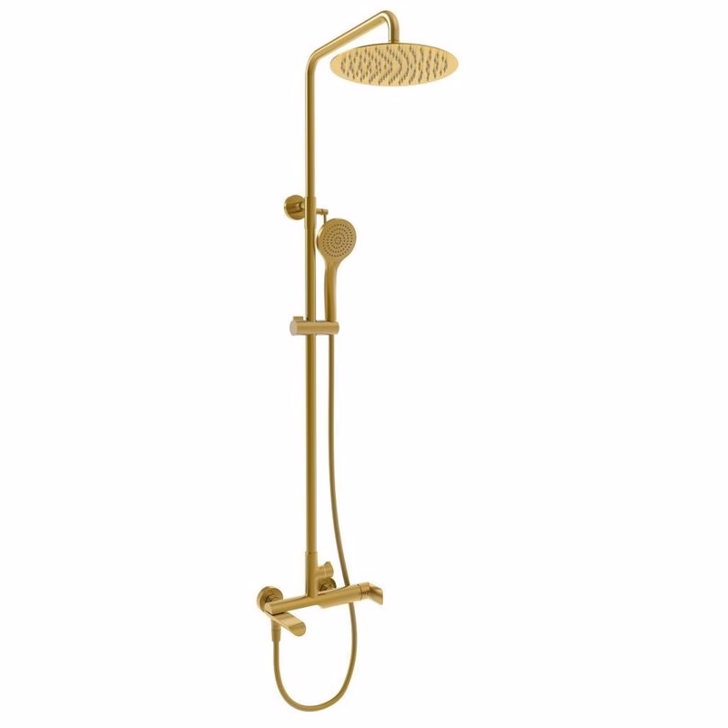 Rubineta Rubineta - Sprchový set s pákovou batériou ULTRA-10 OLO GOLD, zlatá OLBA625146