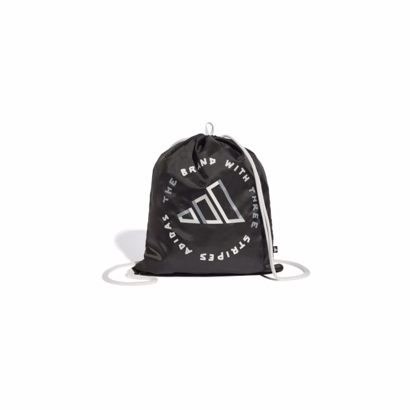 Vrecko na prezúvky ADIDAS GYMSACK TAPE BLACK WHITE