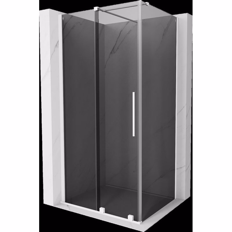 MEXEN/S - Velár sprchovací kút, posuvné dvere 90 x 110, grafit, biela 871-090-110-41-20
