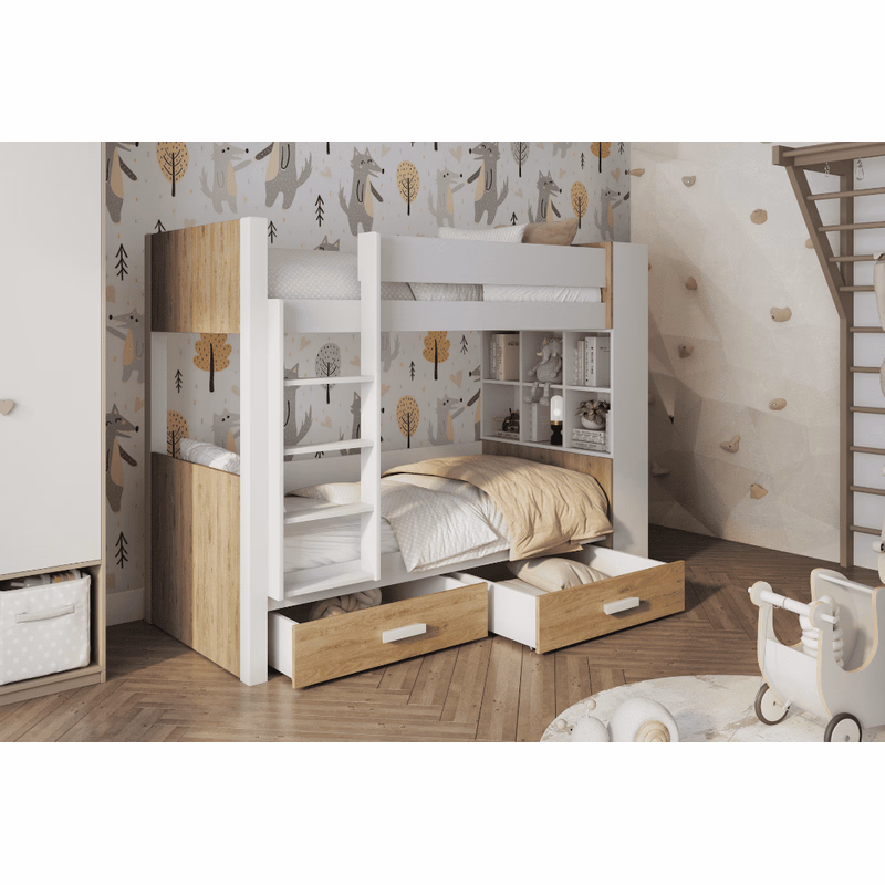 ArtBed Detská poschodová posteľ GASPAR | 80 x 180 cm Prevedenie: Morenie - Akryl