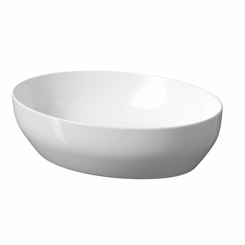 CERSANIT - Umývadlo na dosku LARGA ELLIPSE (50x38) K677-002
