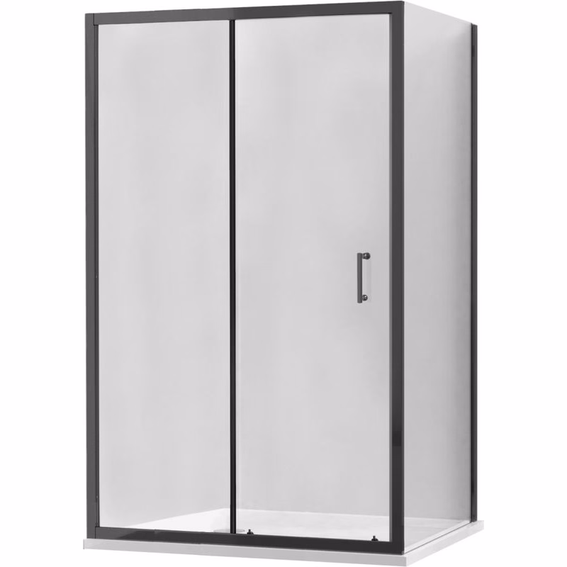 MEXEN/S - APIA sprchovací kút 110x90, transparent, čierna 840-110-090-70-00