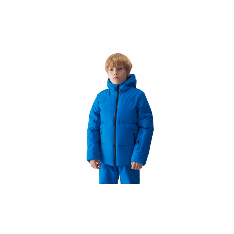Chlapčenská lyžiarska bunda 4F JUNIOR TECHNICAL JACKET-JWAW24TTJAM534-33S-BLUE