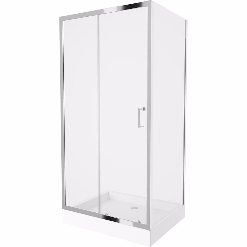 MEXEN/S - Apia Sprchovací kút 120x80, transparent, chróm + vanička Rio 840-120-080-01-00-4510