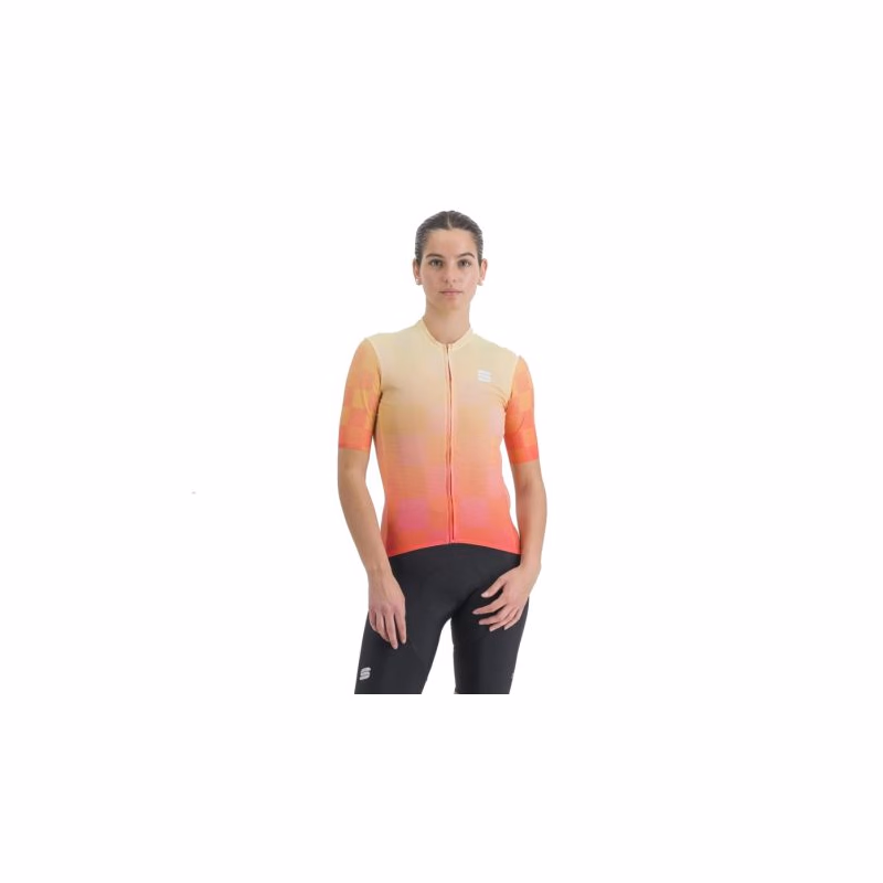 Dámsky cyklistický dres s krátkym rukávom SPORTFUL Rocket w jersey, pompelmo pale lime