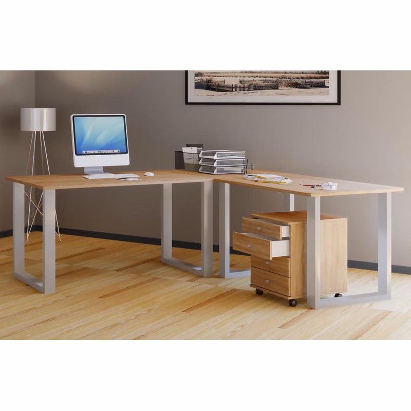 Rohový stôl Lona 160x160x50 U-nohy, dub sonoma