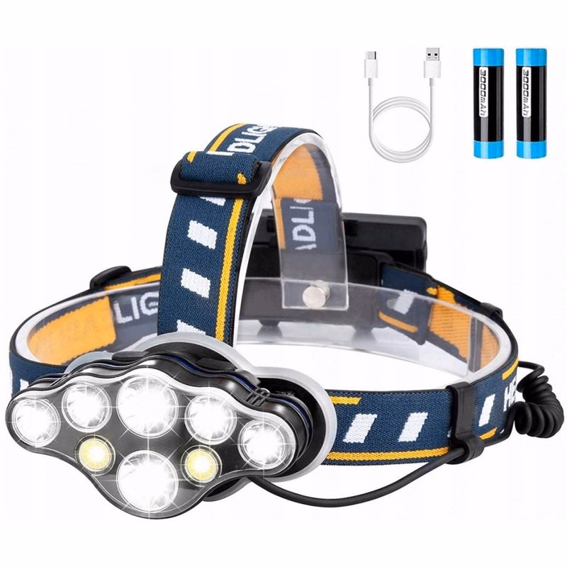 USB čelovka LED typu CREE T6