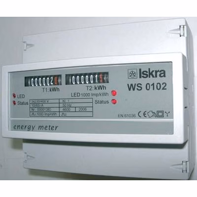 Elektromer trojfázový, mechanický 4u 63A A01, TYP : WS0102 (SEZ)