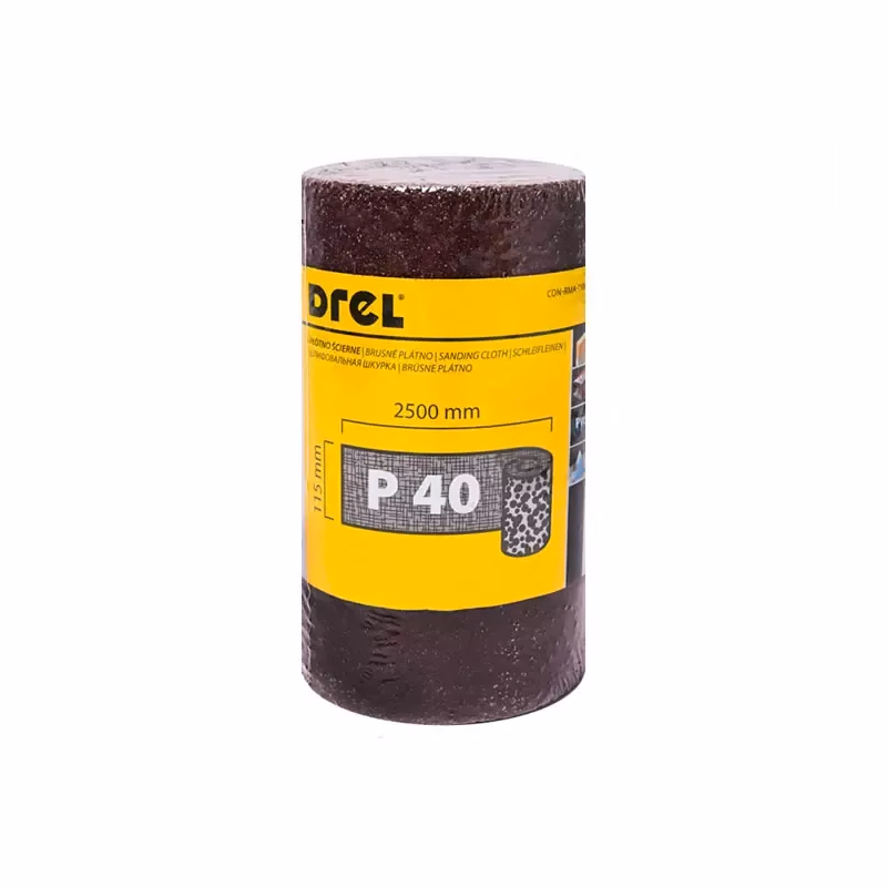 DREL Brúsny papier na kotúči 115mm x 2,5 m P40 CON-MRY-1104