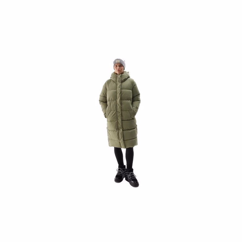 Dámska bunda 4F DOWN JACKET-WAW24TDJAF476-43S-KHAKI