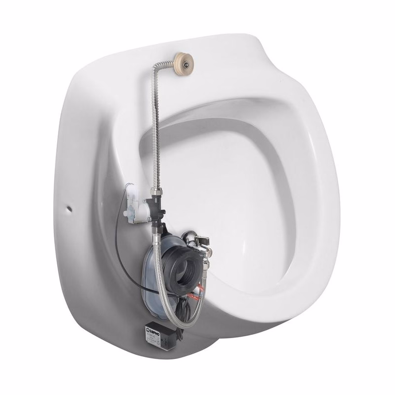 ISVEA - DYNASTY urinál s automatickým splachovačom 6V DC, zakrytý prívod vody, 39x48 cm 10SZ92001-SENSOR