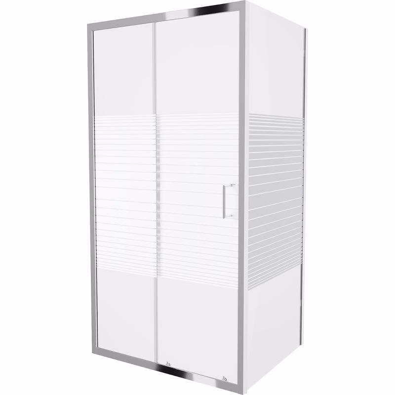 MEXEN/S - Apia sprchovací kút obdĺžnik 135x80, pruhy, chróm 840-135-080-01-20