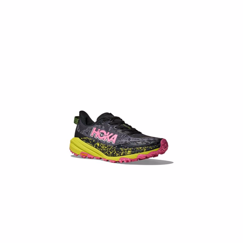 Dámska bežecká trailová obuv HOKA Speedgoat 6 W black neon hoka citrus