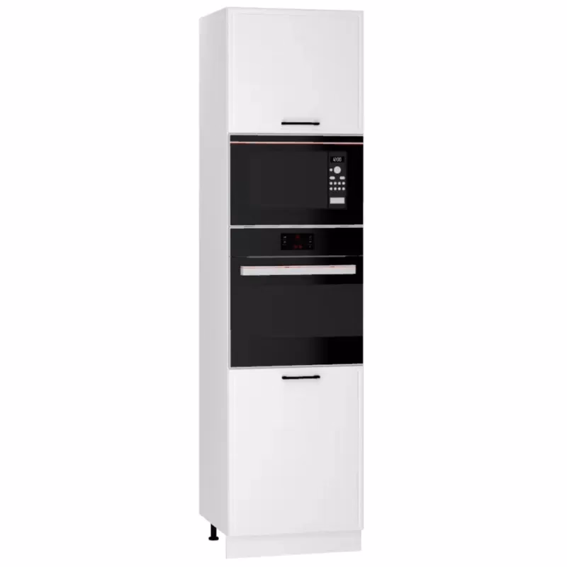 Kuchynská skrinka Emily D60PK MV 2133 PL biely hrášok mat
