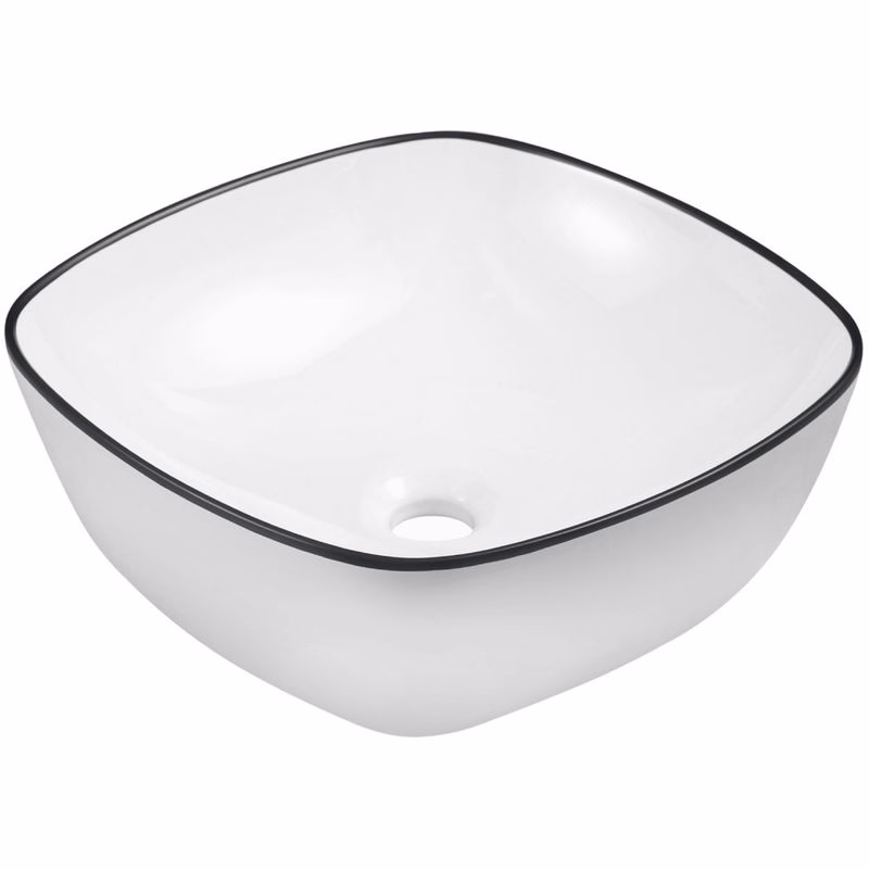 KERRA - Umývadlo na dosku KR-650 WH/BL 5907548123237