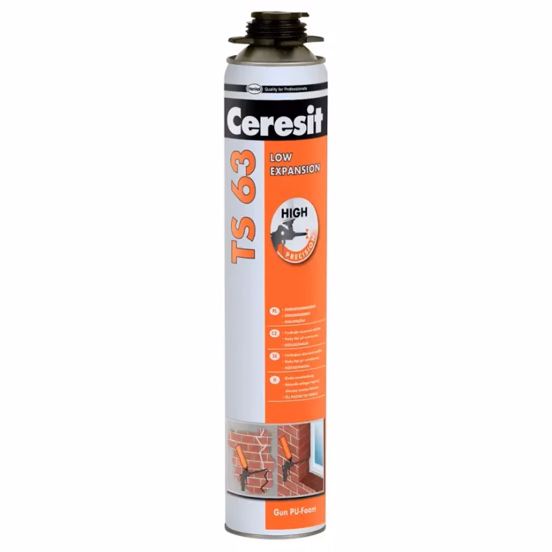 Ceresit PU nízkoexpanzná pištoľová pena TS 63 750 ml