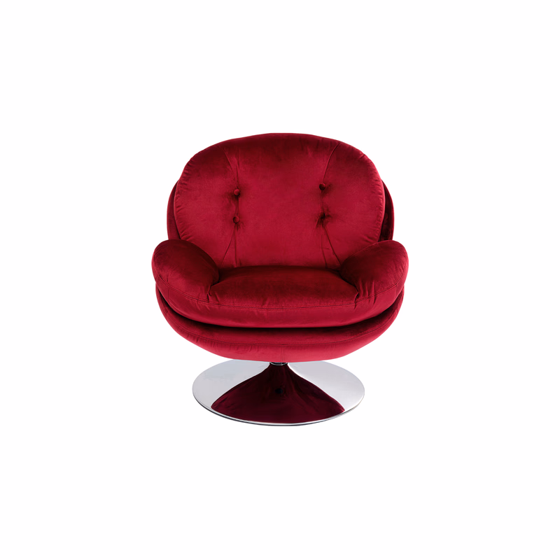 Swivel kreslo bordové