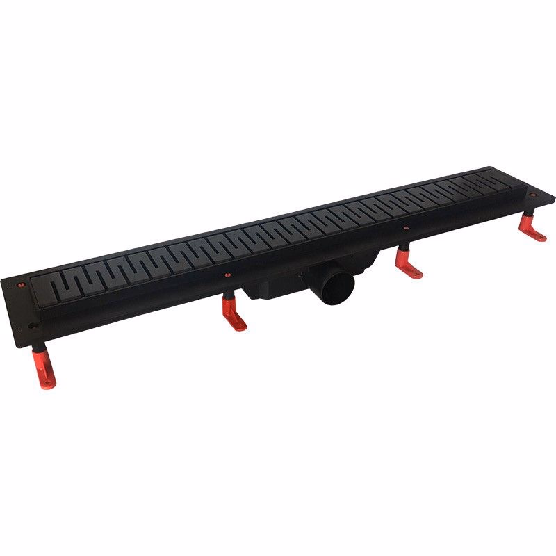HOPA - Odtokový žľab STANDARDline BLACK - Rozmer A - 100 cm, Variant roštu - Medium OLPZLABST99BM