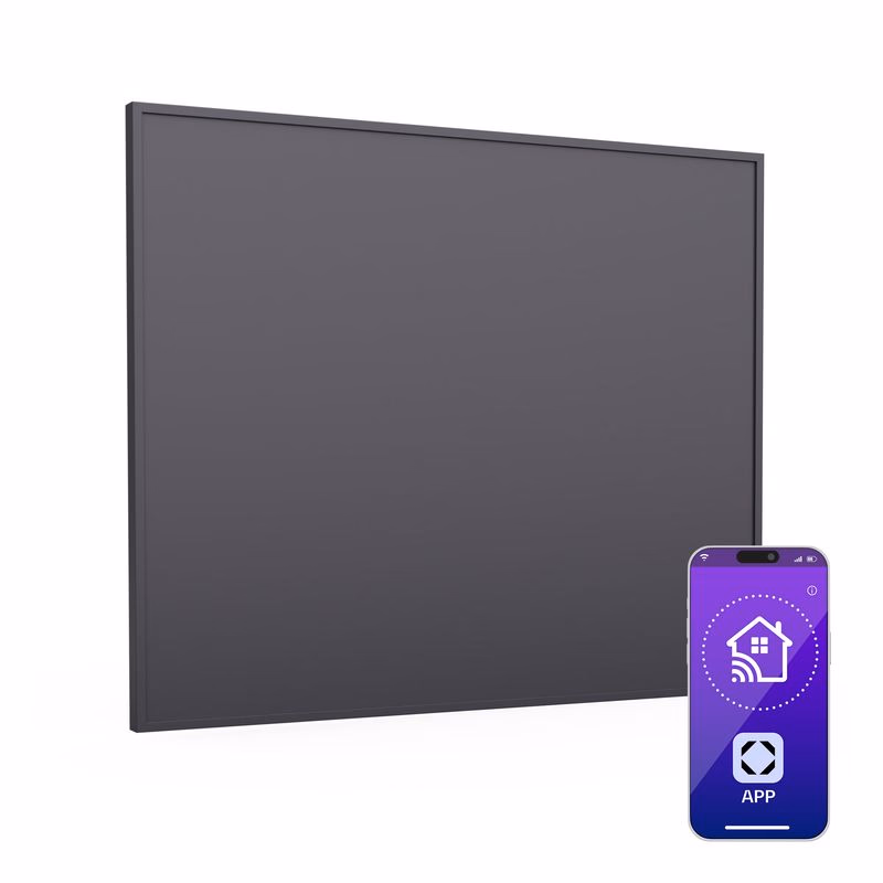 Klarstein Inteligentný infračervený ohrievač Wonderwall, 60x60cm, Aplikácia, 360W, Týždenný časovač, IP24