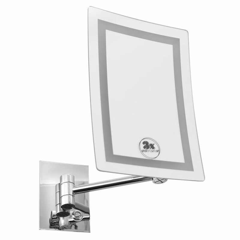 SAPHO - Závesné kozmetické zrkadlo LED, 160x240, chróm MW834