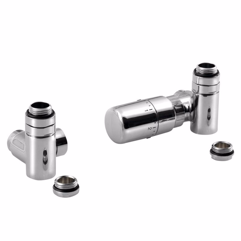 SAPHO - CORNER COMBI pripojovacia sada ventilov termostatická, pravé prevedenie, chróm CP3022S